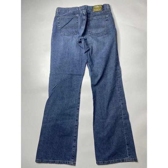 Lucky Brand Jeans Womens Size 6 Dungarees Flared Medium Wash Made In USA - Picture 8 of 9